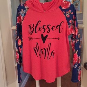 Blessed Mama Hooded shirt